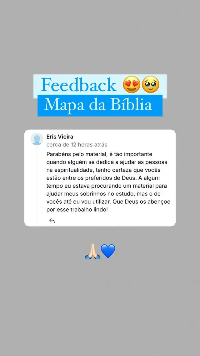 Feedback de Eris Vieira - Parabens pelo material